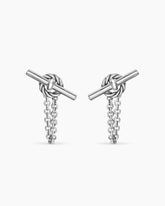 DY Mercer® Petite Toggle Chain Stud Earrings in Sterling Silver, 38.2mm